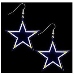 American Metal FLED055 NFL Flashing Earrings Dallas Cowboys