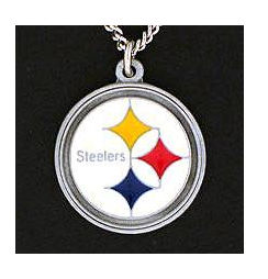 American Metal FN160 NFL Logo Necklace Pittsburgh Steelers