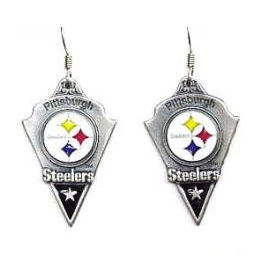 American Metal SFE160 NFL Earrings Pittsburgh Steelers