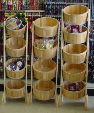 All Main Bucket 301 Four 13 In. X 7 In. Tub Display Rack