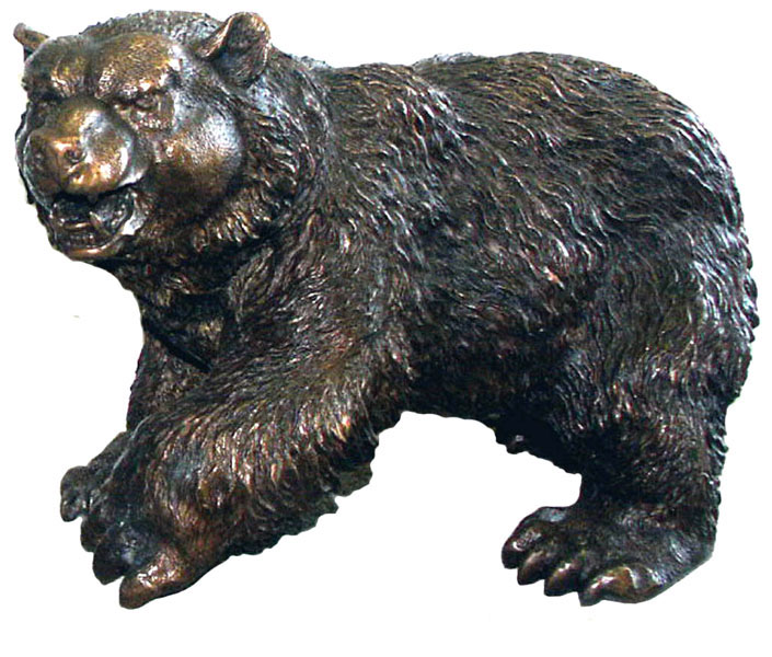 Bq-f294 Bronze Walking Bear