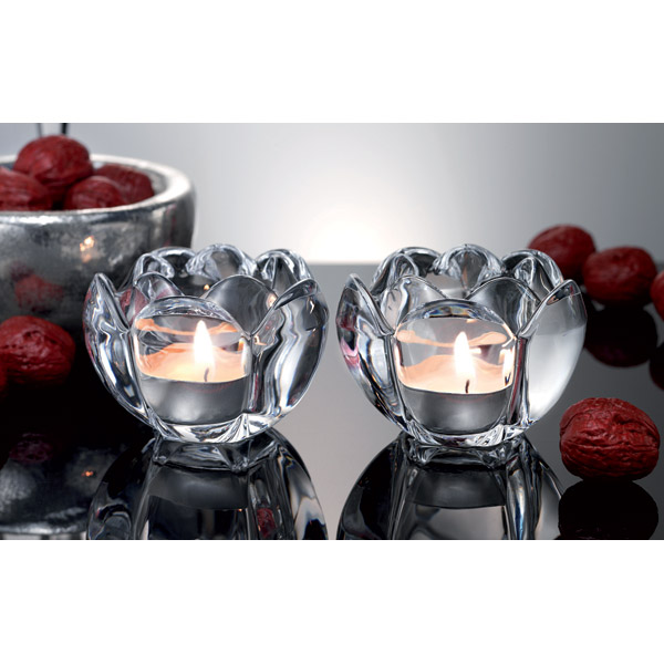 Godinger Fluer Pair Tealight Holders