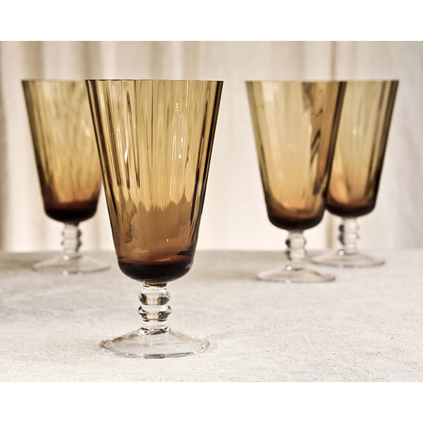 Godinger 46792 Amber Goblets