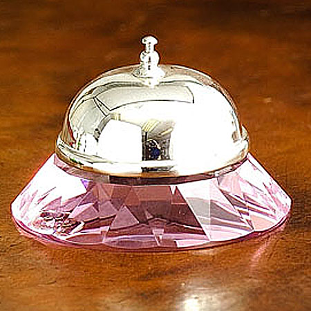 Godinger 53643 Crystal Bell  Pink
