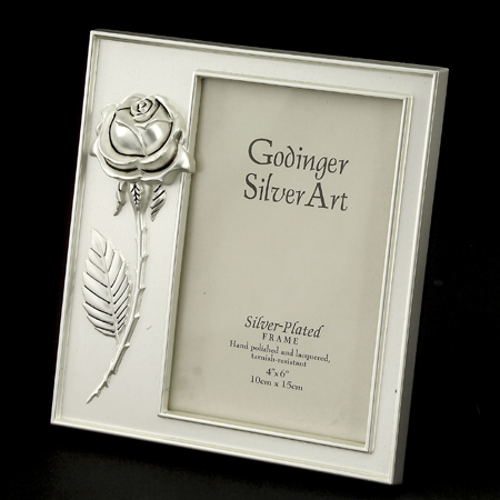 Godinger 4 in. x 6 in. Rose Photo Frame