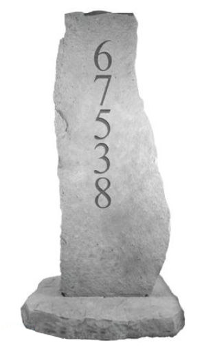 30710 Carved Address Totem