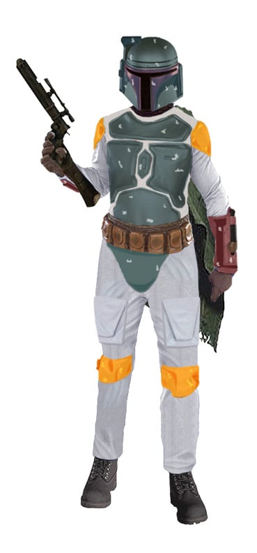 Ru88574xl Boba Fett Adult Deluxe X Large