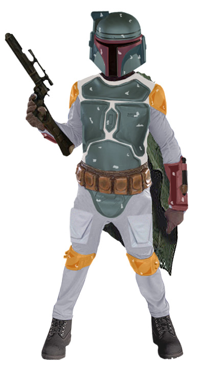 Ru83037sm Boba Fett Child Deluxe Small