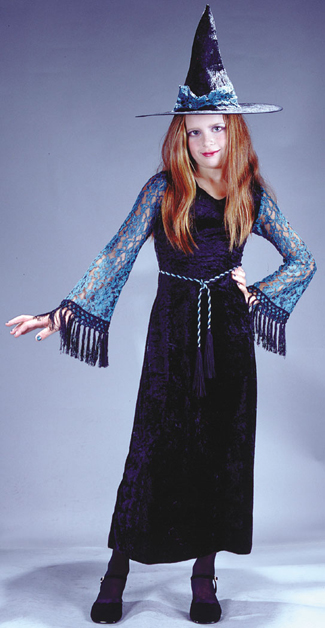 Costumes For All Occasions Fw5871Sm Goth Lace Child Witch Sml