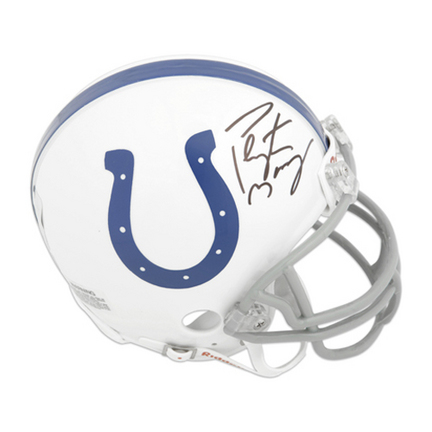 Sports Images AUMANNINGMA Autographed Peyton Manning mini replica Indianapolis Colts helmet