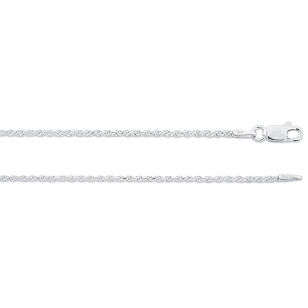 ZilverZoom R3524 Sterling Silver Rope 24 in. Necklace 1mm Gauge