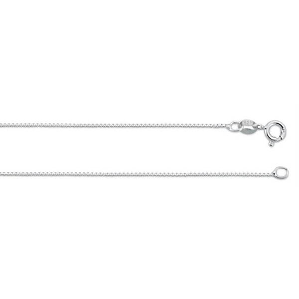 ZilverZoom BOX1920 Sterling Silver Box 20 in. Necklace 1mm Gauge