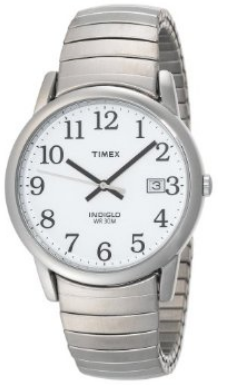 T2h451 Men's Easy Reader Silver-tone Expansion Band Watch