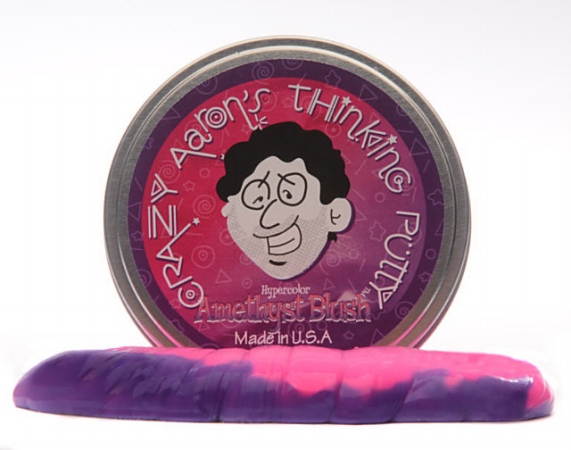 Crazy Aaronapos;s Puttyworld AB020 Amethyst Blush Heat Sensitive Hypercolor Thinking Putty