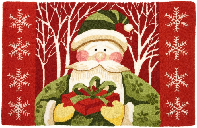 Homefires PYLHV001 Santa in White Forest Rug