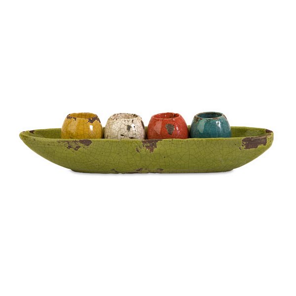 Imax 401705 Mercade Tealight Candle Holders in Tray  Set of 5