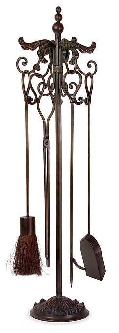 Imax 12030 Royal Wrought Iron Fireplace Tool Set  5 Piece