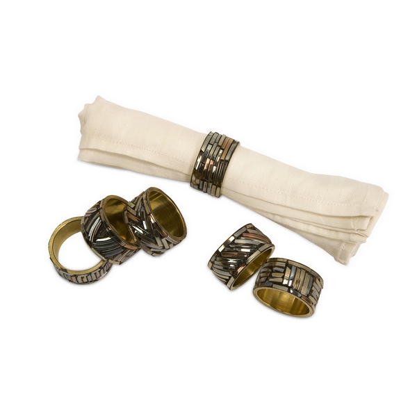 Imax 704126 Prestige Napkin Rings  Set of 6