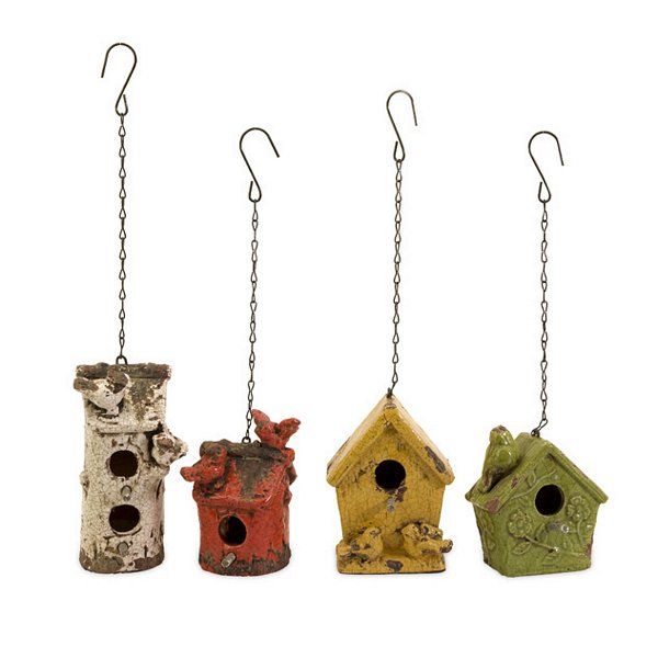 Imax 401314 Mercade Birdhouses  Set of 4