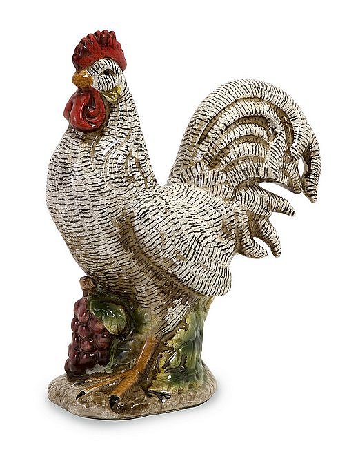 Imax 34068 Ceramic Speckled Cuckoo Rooster