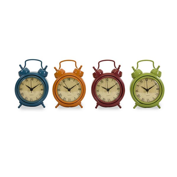 Imax 295564 Corblin Desk Clocks Set of 4