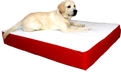 Majestic Pet 788995614814 34x48 Large-extra Large Orthopedic Double Pet Bed- Red