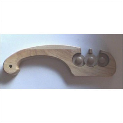 Mcgowan Firestone 3-stone Knife Sharpener With Wood Handle