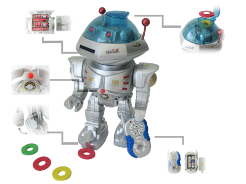 RC Dancing Robot with RC Missle Disc Launcher RBSX