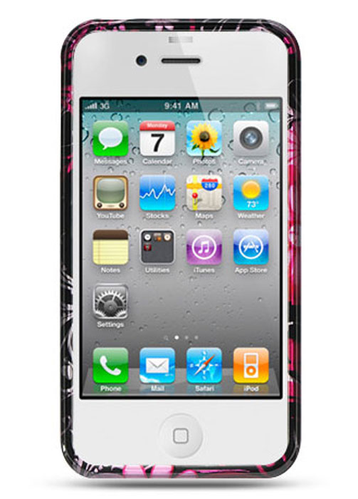 UPC 885926000125 product image for Bundle City CAIP4PKBF LUXMO HD Crystal Case Pink Butterfly for iPhone 4 | upcitemdb.com