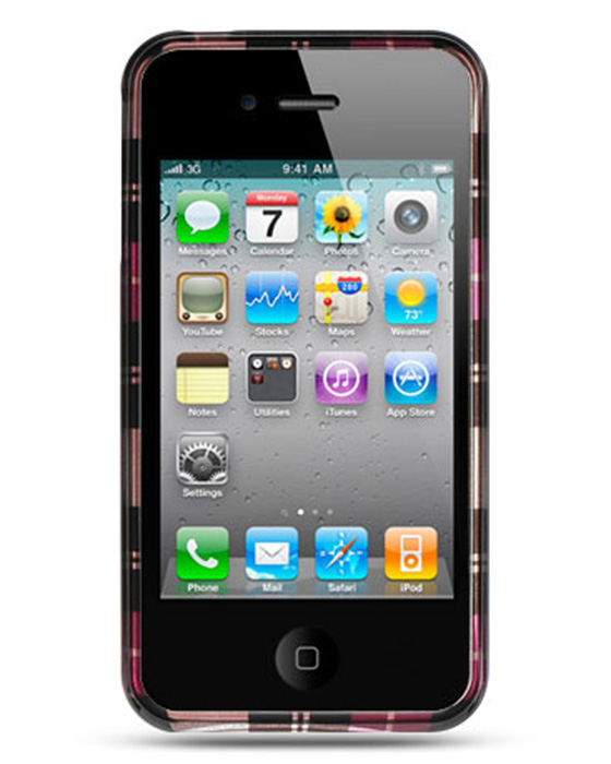 UPC 885926000101 product image for Bundle City CAIP4HPCK LUXMO HD Crystal Case Hot Pink Checkr for iPhone 4 | upcitemdb.com