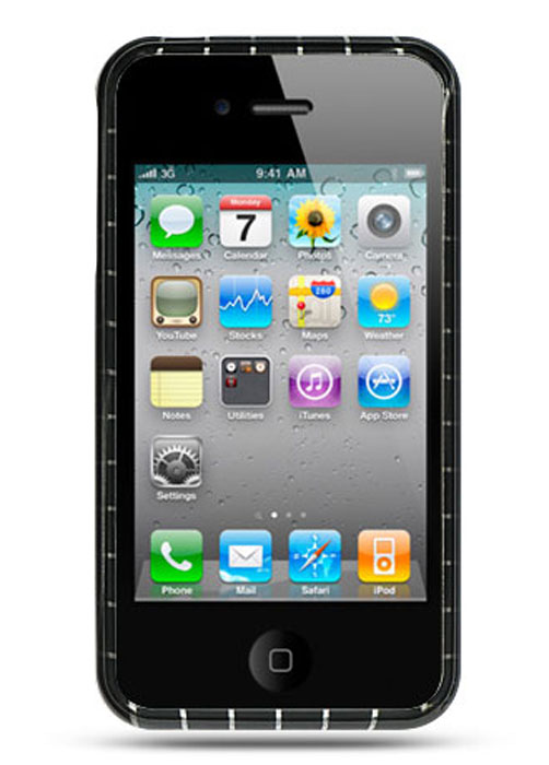 UPC 885926000057 product image for Bundle City CAIP4BKSQ LUXMO HD Crystal Case Black Square for iPhone 4 | upcitemdb.com