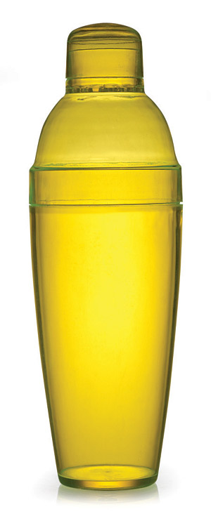 Fineline Settings 4101Y Shakers 7 oz Yellow Cocktail Shaker