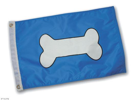 Paws Aboard 4200 Dog Bone Boat Flag  Blue