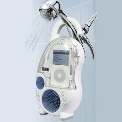 Infinite International A0604A Shower Radio Speakers with Am Fm Radio Tuner