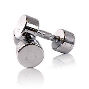 Cap Barbell SDCG015 CAP 15 lb Chrome Dumbbell w Contoured Handle