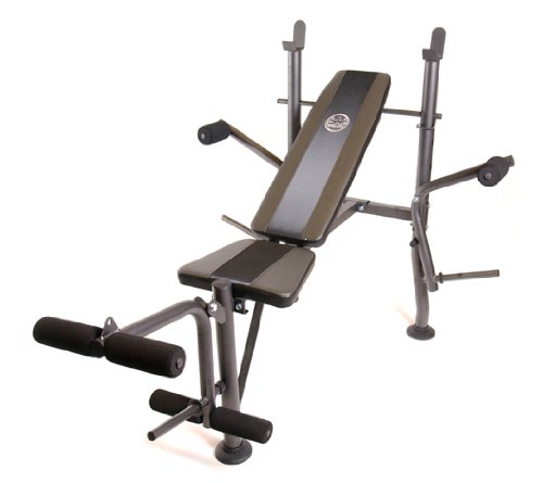 Cap Barbell FM6230B Muscle Inc Standard Junior Bench with Butterfly and Leg extension