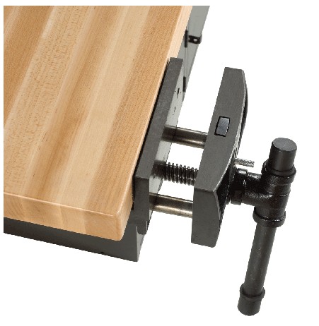 Diversified Woodcraft WB2BL4V 4Station Workbench Black with Vises