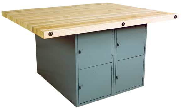 Diversified Woodcraft WB44V 4Station Workbench with Vises