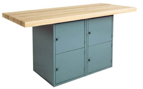 Diversified Woodcraft WBB42V 2Station Workbench with 2 Vises