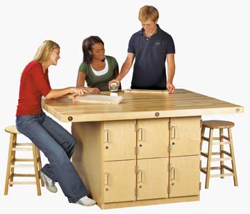 Diversified Woodcraft WW120V 4Station Workbench without Vises
