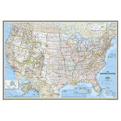 Maps Re01020383 United States Classic Poster Size