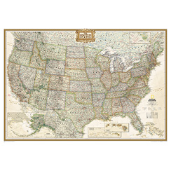 Maps Re01020386 United States Executive Poster Size