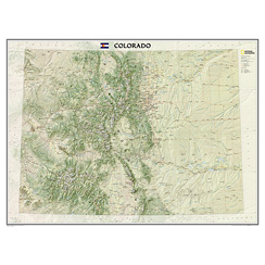 Maps Re01020401 Colorado State Wall Map Laminated
