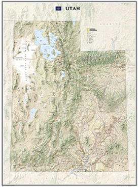 Maps Re01020411 Utah State Wall Map