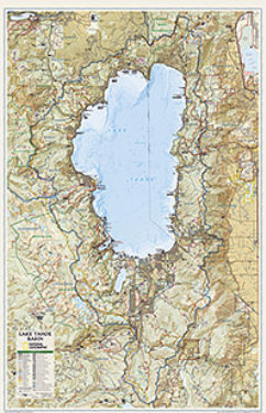 UPC 749717204546 product image for National Geographic Maps RE01020454 Lake Tahoe Basin Tubed | upcitemdb.com