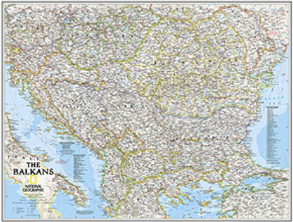 Maps Balkans Classic Laminated