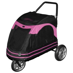Pet Gear PG8600BPK Larger Pet Strollers in BlackPink