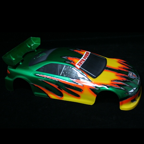 12201 .10 200mm Onroad Car Body Green And Yellow