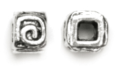 Cousin 25788131 Precious Accents Silver Plated Metal Beads Findings