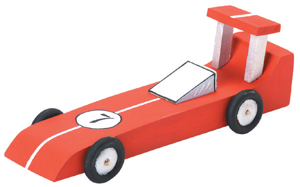 9169-03 6-1/4 X 2-1/8" Wood Model Kit - Race Car